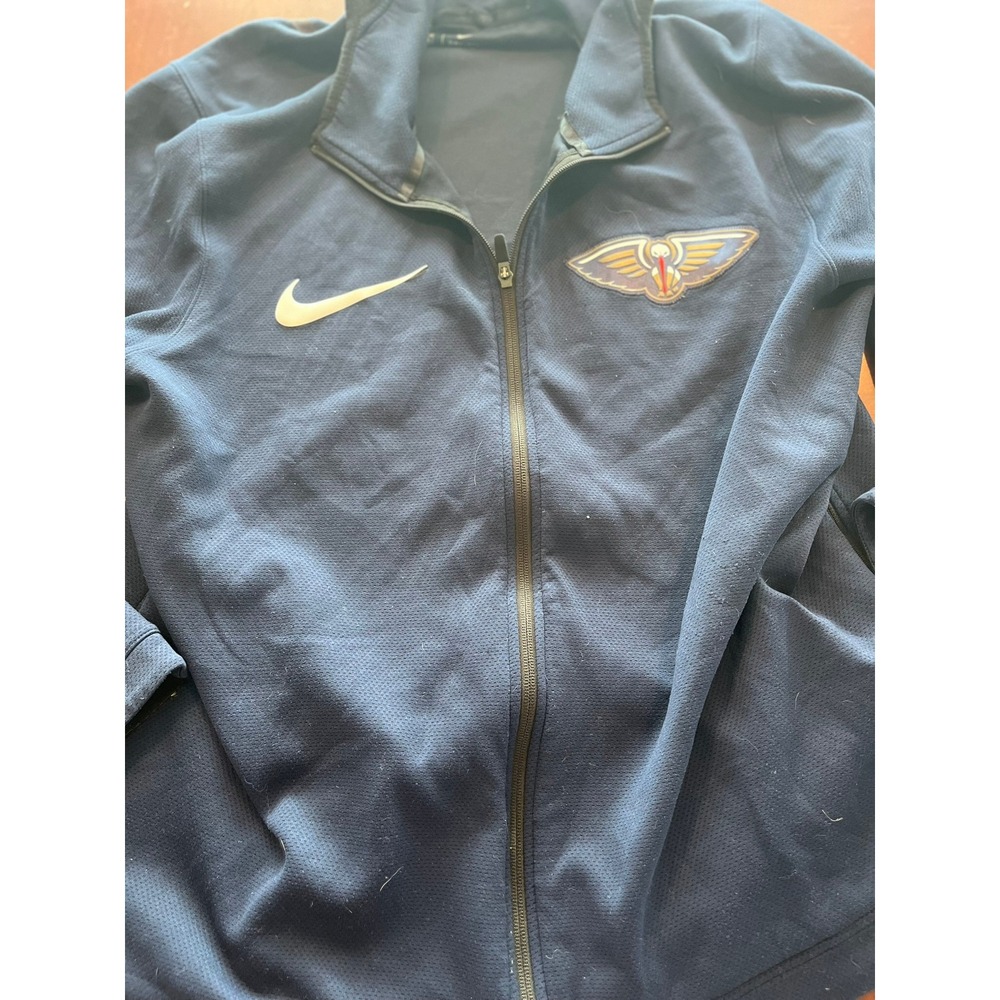 Nike Men's New Orleans Pelicans Dri FIT Full Zip Jacket XXL Navy Blue - Picture 1 of 14